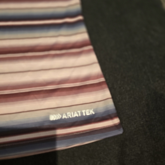 Ariat Multicolor Striped V-Neck Tee - Picture 6 of 10